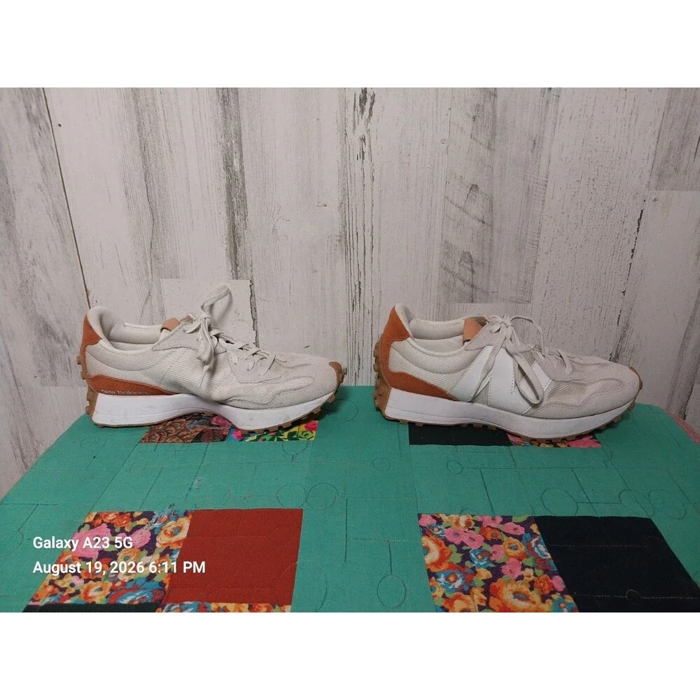 New Balance 327 Women's Sports Shoes Sneakers Sea Salt Rust Oxide 100% Authentic